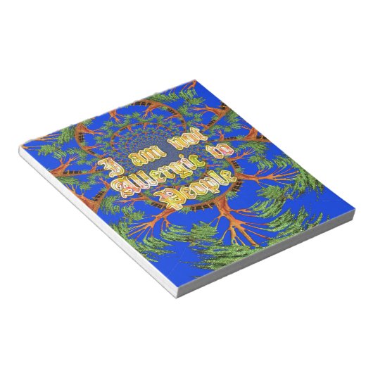 Acacia Alchemie: Ik ben niet allergisch voor kunst Notitieblok (Schuin)