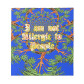 Acacia Alchemie: Ik ben niet allergisch voor kunst Notitieblok (Voorkant)