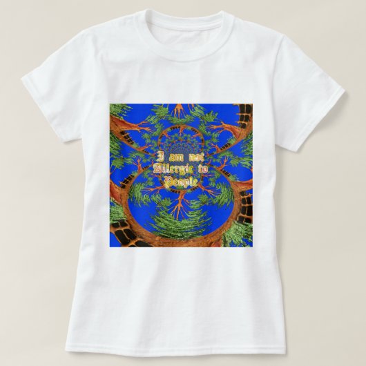 Acacia Alchemie: Ik ben niet allergisch voor kunst T-shirt (Design voorkant)