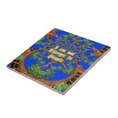 Acacia Alchemie: Ik ben niet allergisch voor kunst Tegeltje (Zijkant)