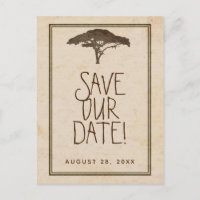 Acacia Boom Afrikaanse Safari Vintage Save The Dat