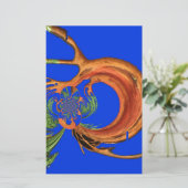 Acacia Circle Art Print Briefpapier (Staand voorkant)