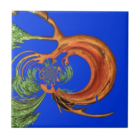 Acacia Circle Art Print Tegeltje (Voorkant)