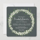 Acacia crème kunst bloemen vrijgezellenfeest nodig kaart (Voorkant)