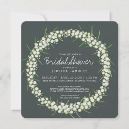 Acacia crème kunst bloemen vrijgezellenfeest nodig kaart