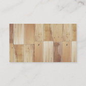 Acacia en Visitekaartjes van hout (Achterkant)