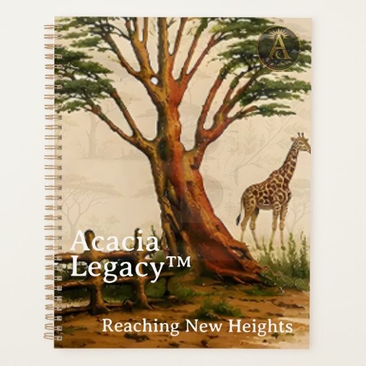 Acacia Legacy™: Minimal | Keniaanse Mara Giraffe S Planner (Voorkant)