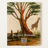 Acacia Legacy™: Minimal | Keniaanse Mara Giraffe S Planner (Achterkant)