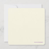 Acacia lichte bloem met kunstbruiloft kaart (Achterkant)