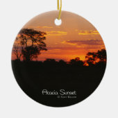Acacia Sunset Keramisch Ornament (Voorkant)