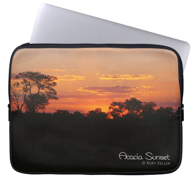 Acacia Sunset Laptop Sleeve (Voorkant)