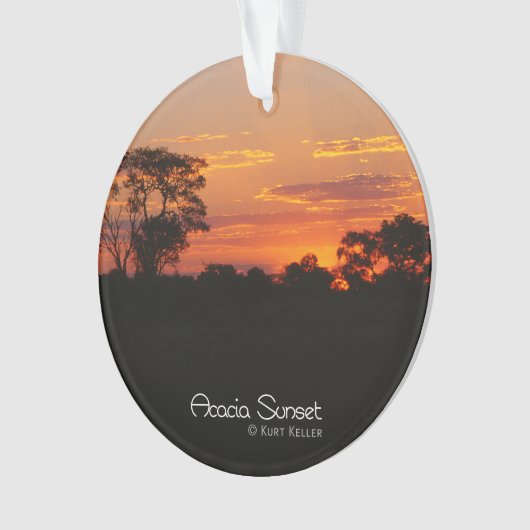 Acacia Sunset Ornament (voorkant)