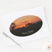 Acacia Sunset Ovale Sticker (Envelop)
