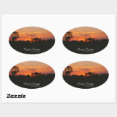 Acacia Sunset Ovale Sticker (Vel)