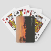 Acacia Sunset Photo Pokerkaarten (Achterkant)