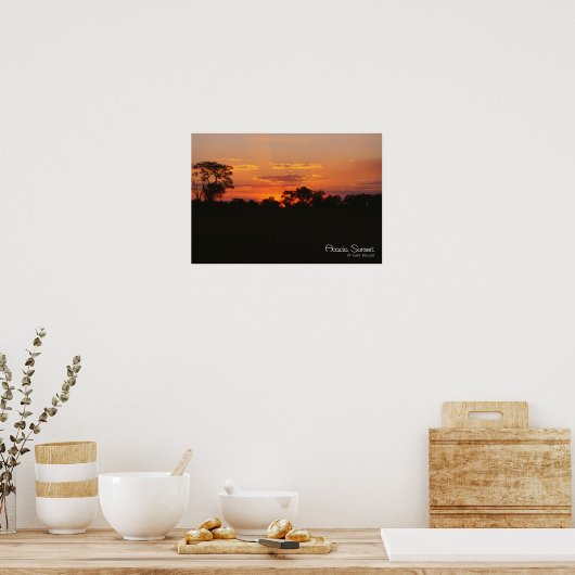 Acacia Sunset Poster (Keuken)