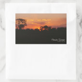 Acacia Sunset Rechthoekige Sticker (Tas)