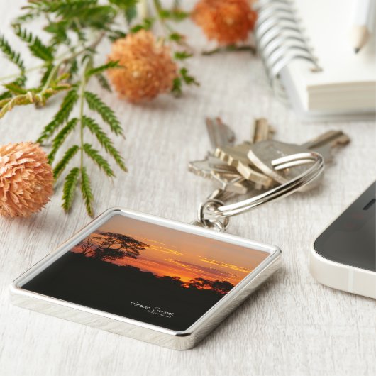 Acacia Sunset Sleutelhanger (Zijkant)