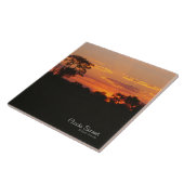 Acacia Sunset Tegeltje (Zijkant)