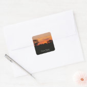 Acacia Sunset Vierkante Sticker (Envelop)
