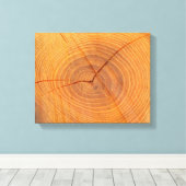 Acacia Tree Cross Section Canvas afdrukken (Insitu (Houten vloer))