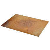 Acacia Tree Cross Section Glass Choping Board Snijplank (Hoek)