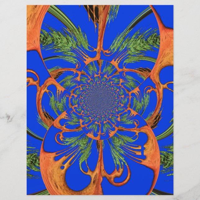 Acacia Tree Kaleidoscope Art Print (Voorkant)