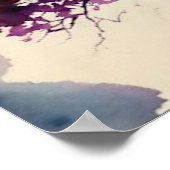 Acacia Tree Waterverf Kunst Poster (Hoek)