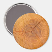 Acaciaboom Dwarsdoorsnede Grote ronde magneet (Voorkant / Achterkant)