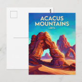 Acacus-bergen, Tadrart Acacus Libië Briefkaart (Voorkant / Achterkant)