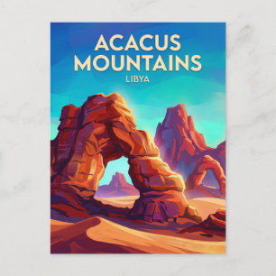 Acacus-bergen, Tadrart Acacus Libië Briefkaart