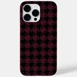  Academia Black en Dark Garnet Houndstooth Case-Mate iPhone 14 Pro Max Hoesje