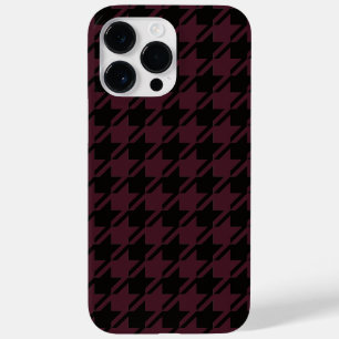  Academia Black en Dark Garnet Houndstooth Case-Mate iPhone 14 Pro Max Hoesje