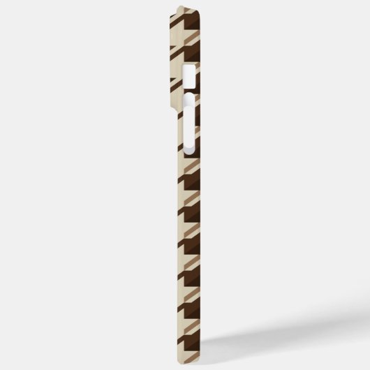  Academia Brown Houndstooth Case-Mate iPhone Case (Achterkant / Links)