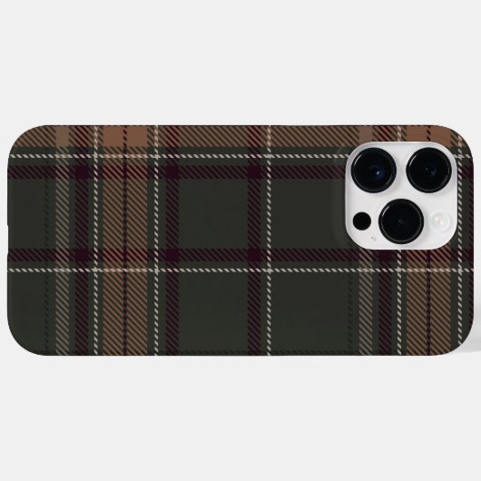 Academia Green Plaid Case-Mate iPhone Case (Achterkant (horizontaal))