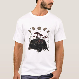 Academia Moon Hekserig Goblincore Esthetiek Kikker T-shirt