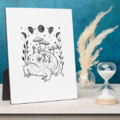 Academia Moon Witchy Goblincore Aesthetic Frog Fotoplaat (Zijkant)