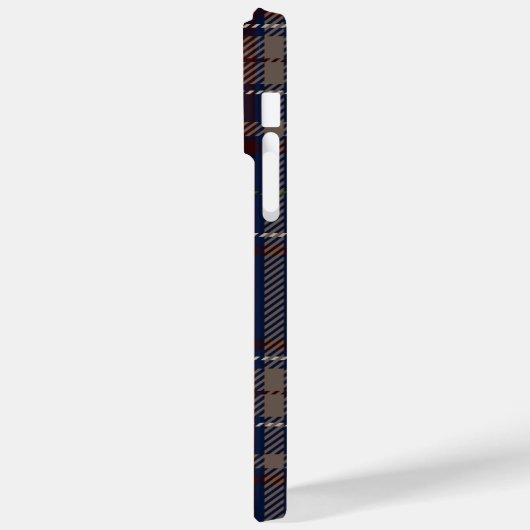Academia Navy Blue Plaid Case-Mate iPhone Case (Achterkant / Links)