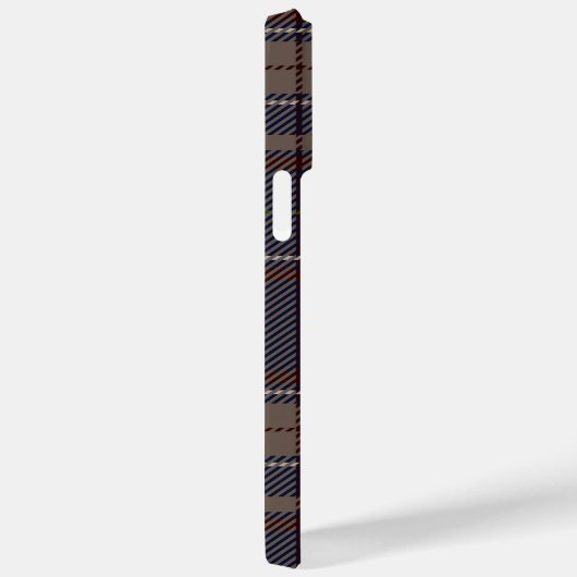 Academia Navy Blue Plaid Case-Mate iPhone Case (Achterkant / Rechts)