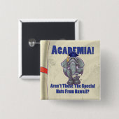 Academia Scroll Vierkante Button 5,1 Cm (Voorkant /achterkant)