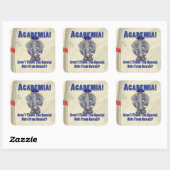 Academia Scroll Vierkante Sticker (Vel)