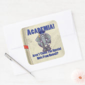 Academia Scroll Vierkante Sticker (Envelop)