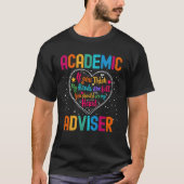 Academic Adviser Appreciation Week Terug naar scho T-shirt (Voorkant)