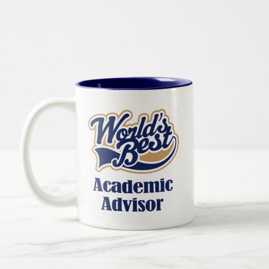 Academic Advisor Gift Tweekleurige Koffiemok (Links)