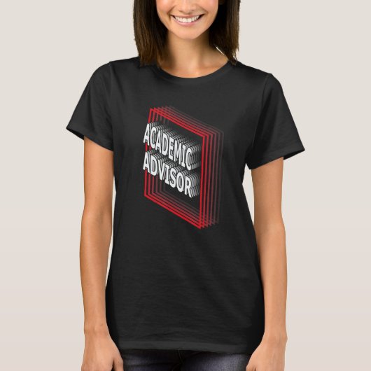 Academic Advisor Job Title Appreciation Retro T-shirt (Voorkant)