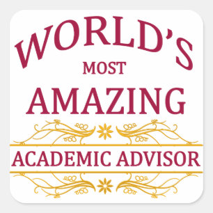 Academic Advisor Vierkante Sticker