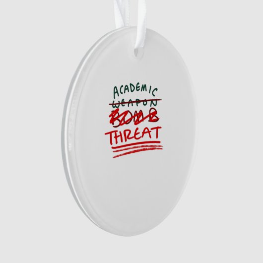 Academic Bomb Classic Ornament (voorkant)