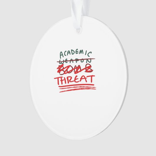 Academic Bomb Classic Ornament (voorkant)