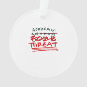 Academic Bomb Classic Ornament (voorkant)