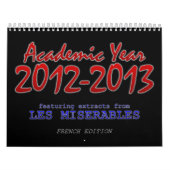 Academic Calendar 2012-2013, Frans Kalender (Hoes)